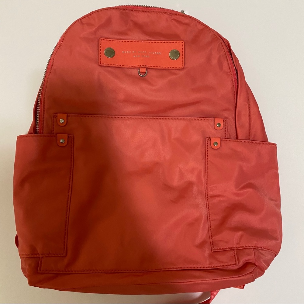 coral marc jacobs backpack! | never used!